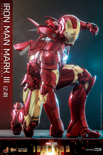 Preventa Figura Iron Man Mark III (2.0) Diecast marca Hot Toys MMS664D48 escala 1/6