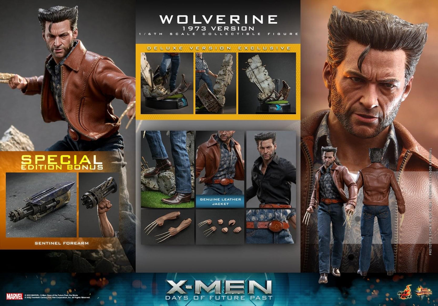 Pedido Figura Wolverine (1973 Version) Deluxe version EXCLUSIVE - X-Men: Days of Future Past marca Hot Toys MMS660 escala 1/6