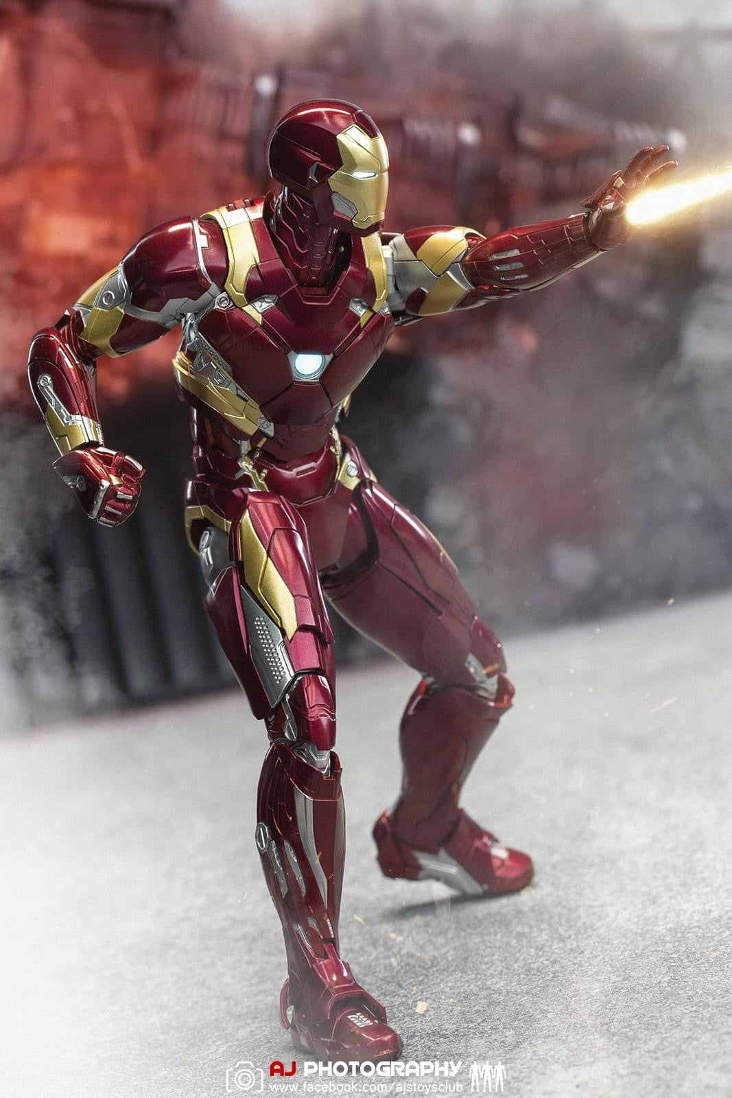 Pedido Figura DLX Iron Man Mark XLVI (46) - Avengers: Infinity Saga marca Threezero 3Z0256 escala pequeña 1/12