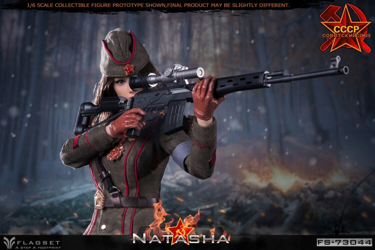 Pedido Figura Natasha 2.0 - Soviet Female Officer  marca Flagset FS-73044 escala 1/6