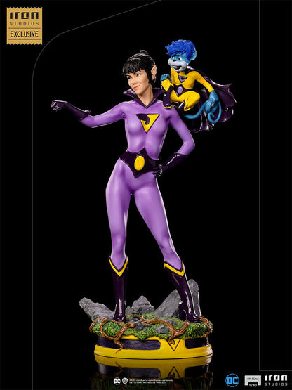 Pedido Estatuas Wonder Twins Zan & Jayna - CCXP Exclusivas marca Iron Studios escala de arte 1/10