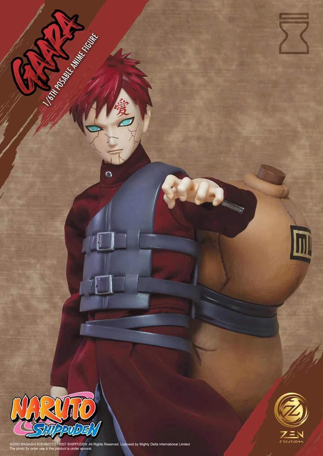 Pedido Figura Gaara - Naruto Shippuden marca Zen Creations PAF002 escala 1/6