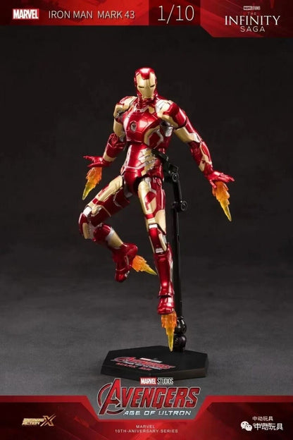 Pedido Figura Iron Man Mark XLIII 43 - The Infinity Saga marca ZD Toys escala pequeña 1/10 (18 cm)