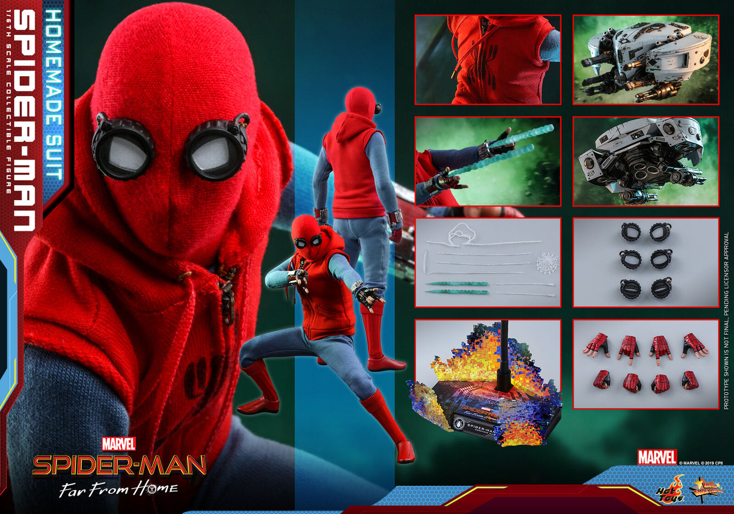 Pedido Figura Spider-Man (Homemade Suit Version) - Spider-Man Far From Home marca Hot Toys MMS552 escala 1/6