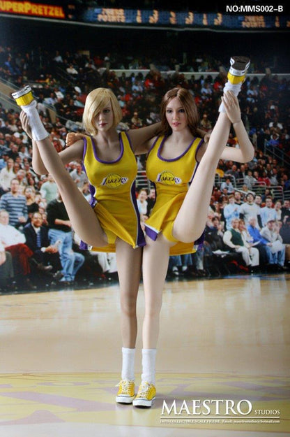 [EN STOCK] Traje de Porrista Cheerleader Lakers escala 1/6