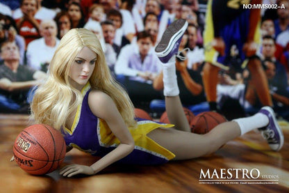 [EN STOCK] Traje de Porrista Cheerleader Lakers escala 1/6