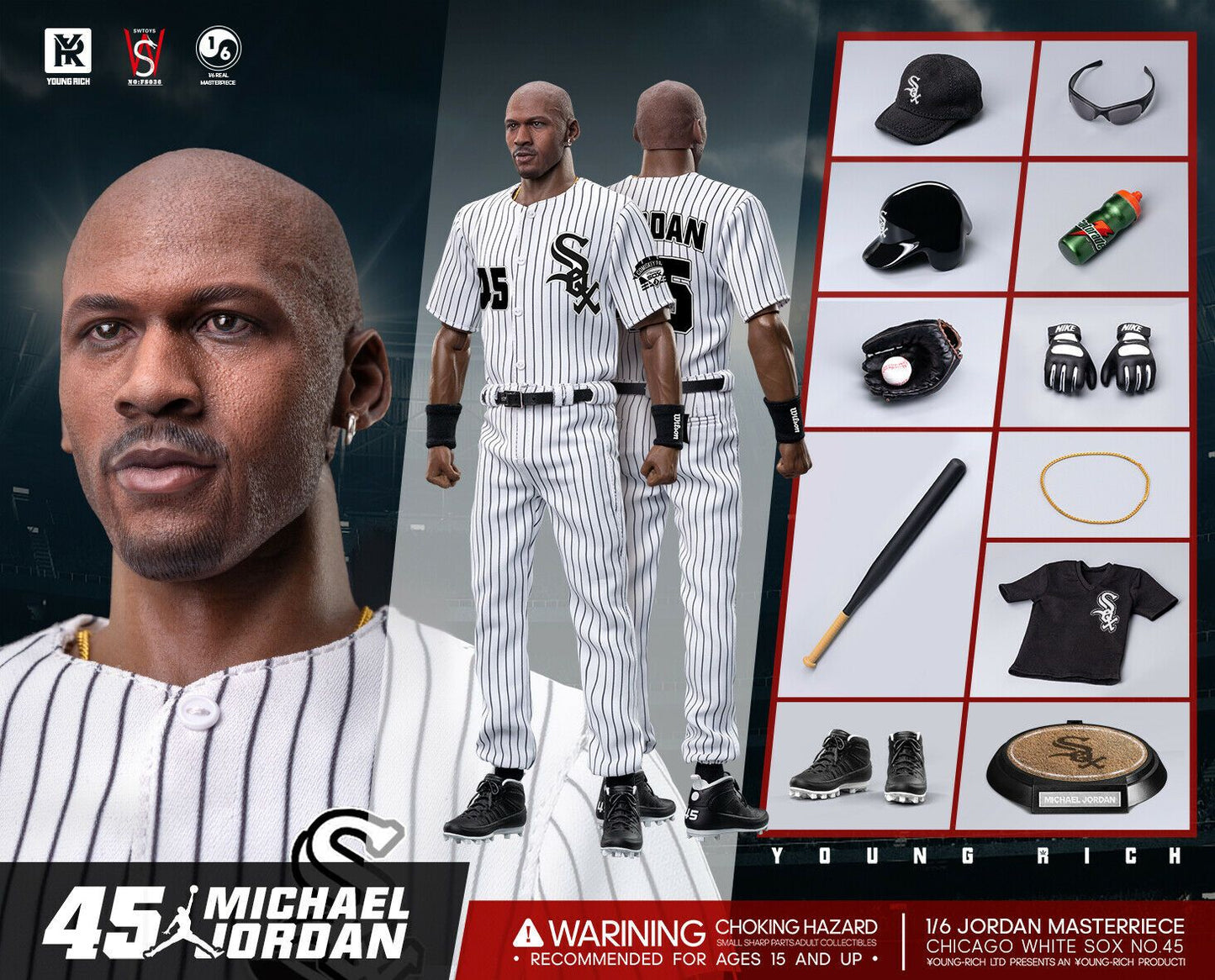 Pedido Figura Baseball Player 45 marca Young Rich x SWToys FS036 escala 1/6