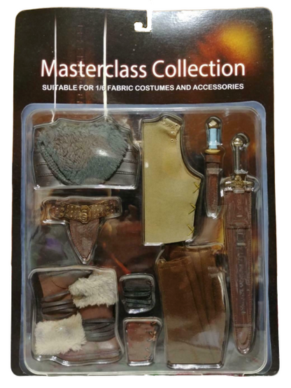 Accesorios Set de Ropa, Armas y Cabeza de El Barbaro - Masterclass Edición Limitada marca Kaustic Plastik escala 1/6