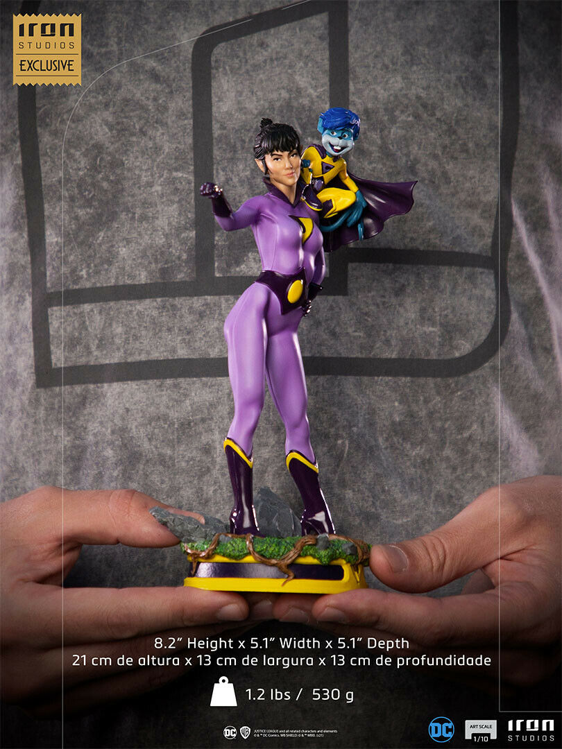 Pedido Estatuas Wonder Twins Zan & Jayna - CCXP Exclusivas marca Iron Studios escala de arte 1/10