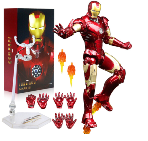 Pedido Figura Iron Man Mark III (versión LED) marca ZD Toys escala pequeña 1/10 (18 cm)