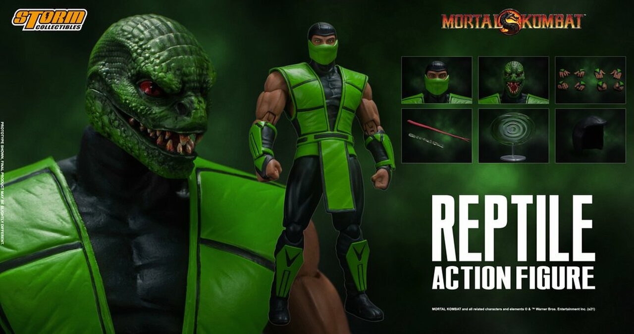 Pedido Figura Reptile - Mortal Kombat marca Storm Collectibles escala pequeña 1/12