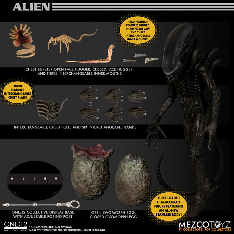 Pedido Figura Alien - One:12 Collective marca Mezco Toyz 76114 escala pequeña 1/12