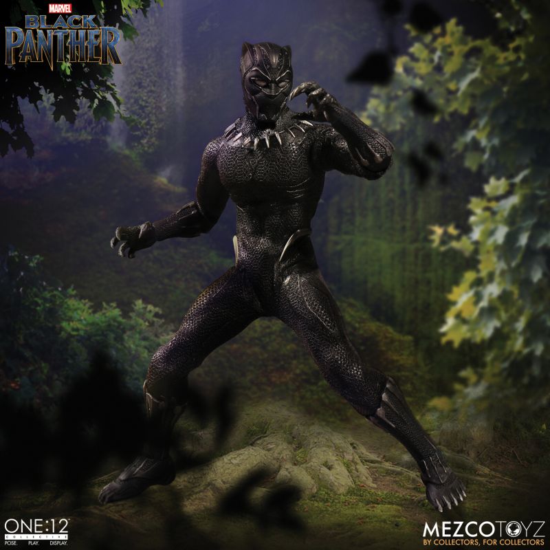 Pedido Figura Black Panther - Marvel - One:12 Collective marca Mezco Toyz 76980 escala pequeña 1/12