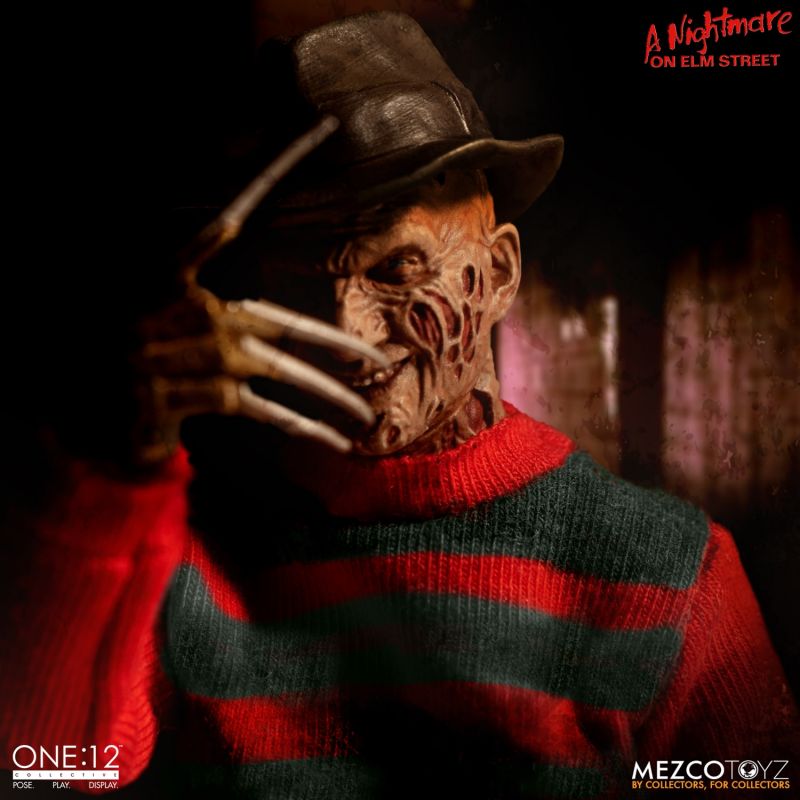 Pedido Figura Freddy Krueger: A Nightmare on Elm Street - One:12 Collective marca Mezco Toyz 77390 escala pequeña 1/12