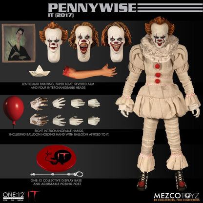 Pedido Figura Pennywise - IT (2017) - One:12 Collective marca Mezco Toyz 77520 escala pequeña 1/12